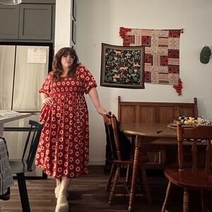 Christy Dawn Katrina Dress Crimson Daisy